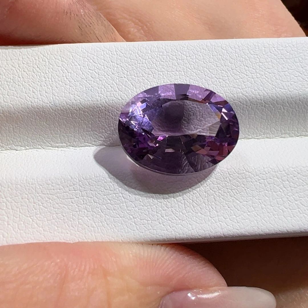 珠宝半成品未镶嵌紫晶10.37ct