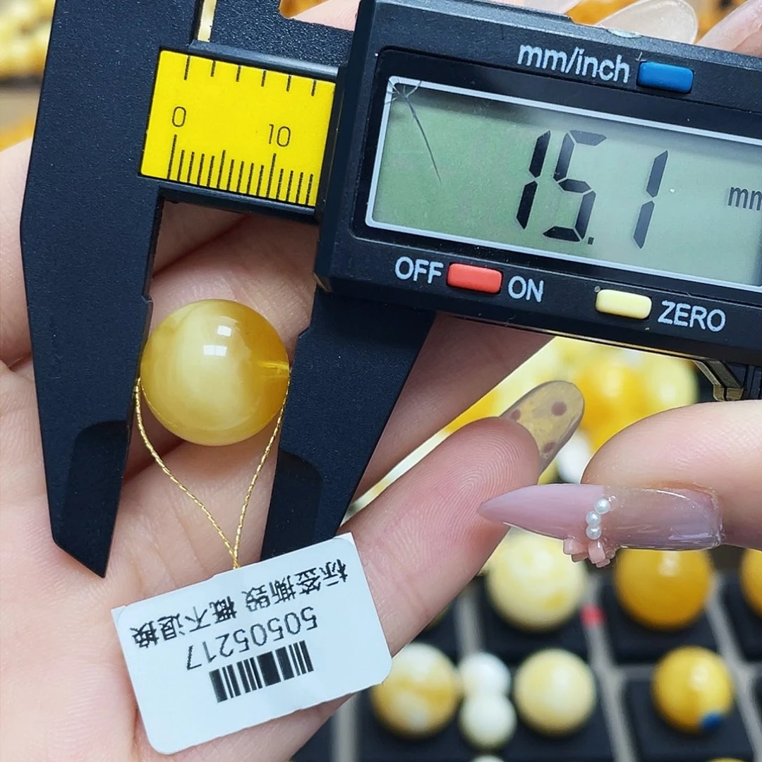 未镶嵌琥珀珠宝奇石15.1mm