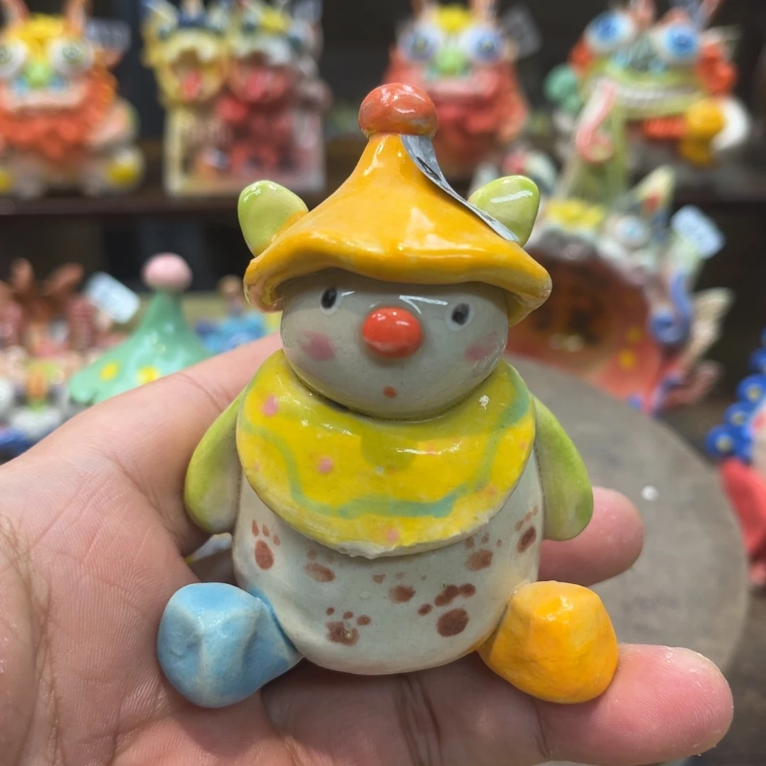 陶瓷纯手工抽象陶瓷摆件484