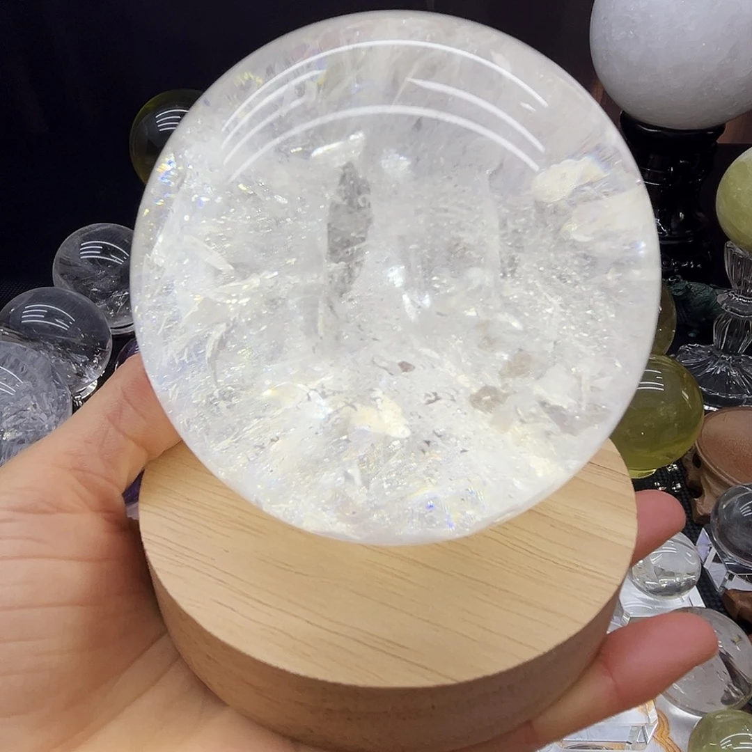 珠宝半成品未镶嵌水晶8.6公分