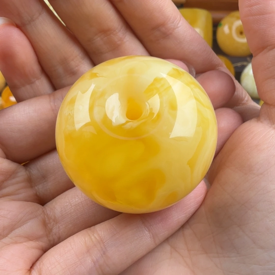 琥珀未镶嵌颈饰纯天然琥珀蜜蜡无优化
