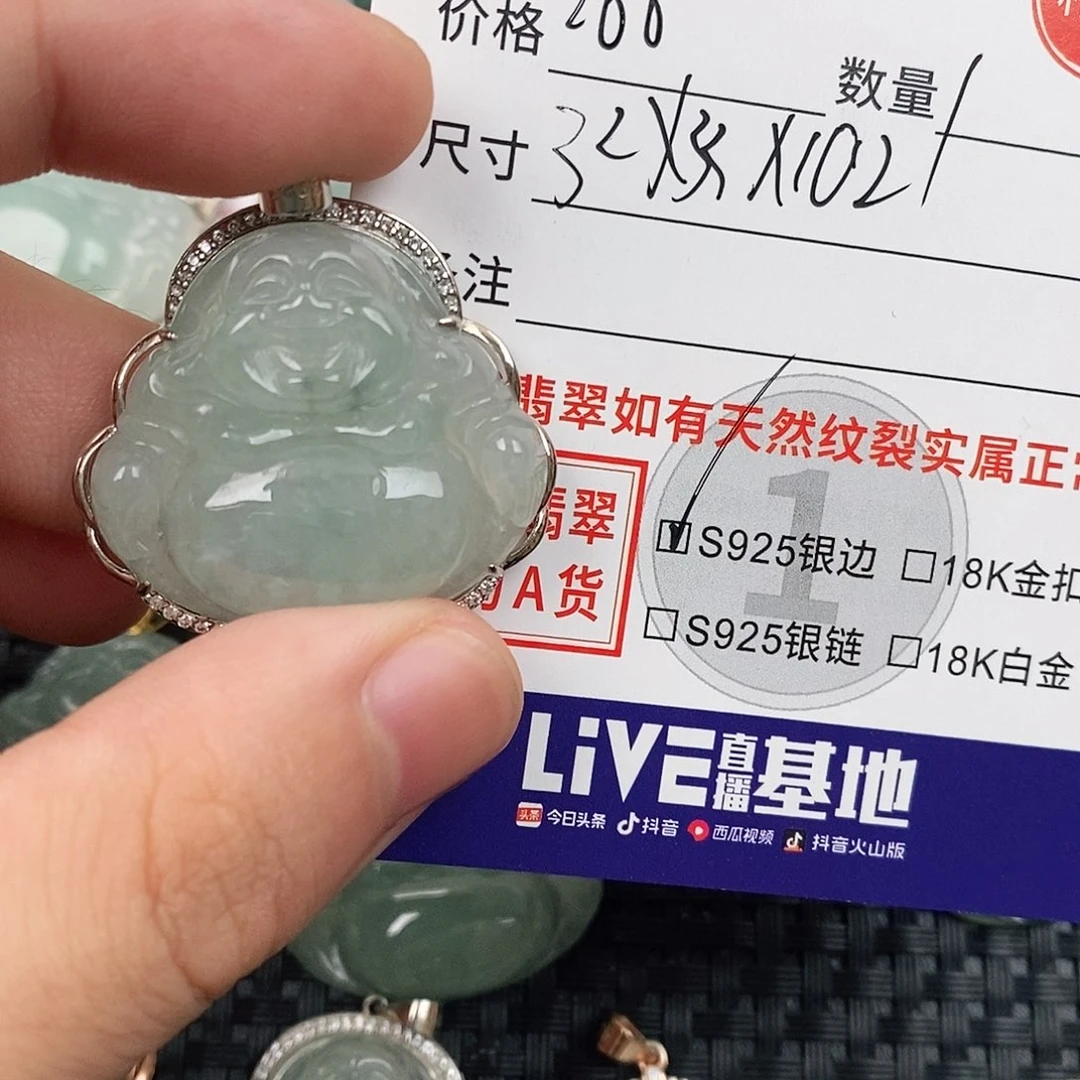 翡翠银S925镶嵌颈饰