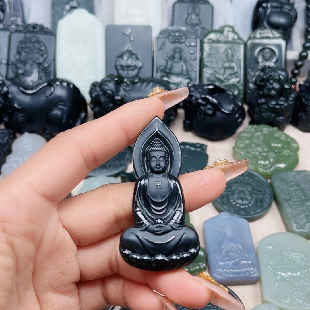 和田玉（青玉）颈饰未镶嵌