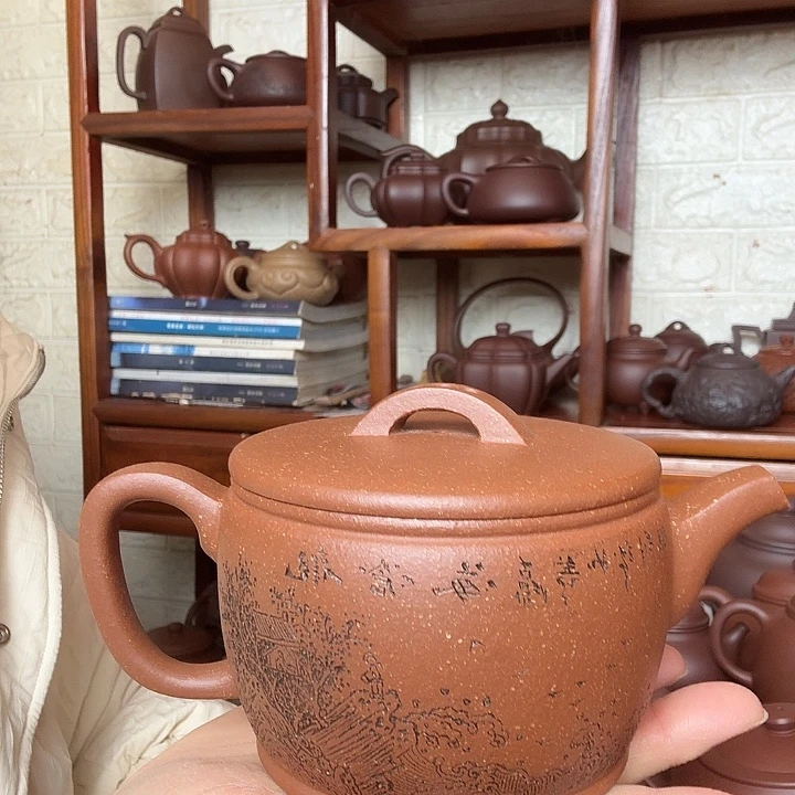 紫砂茶壶汉瓦500cc精工半手工
