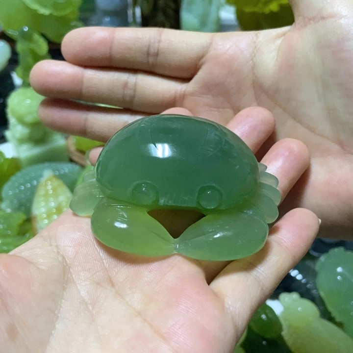 【闪购商品】未镶嵌蛇纹石玉把件王***妹