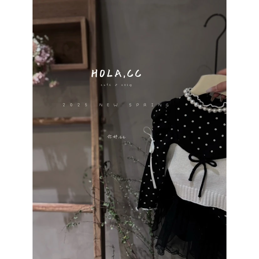 HOLA.CC·25春~蝴蝶结毛线吊带8870（汉服吊带）