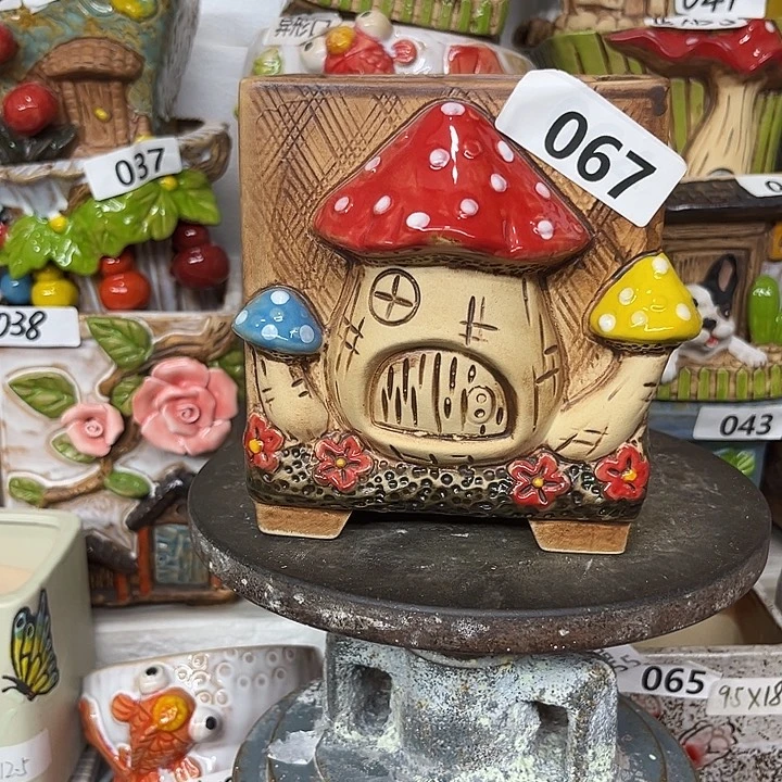 粗陶材质多肉花盆