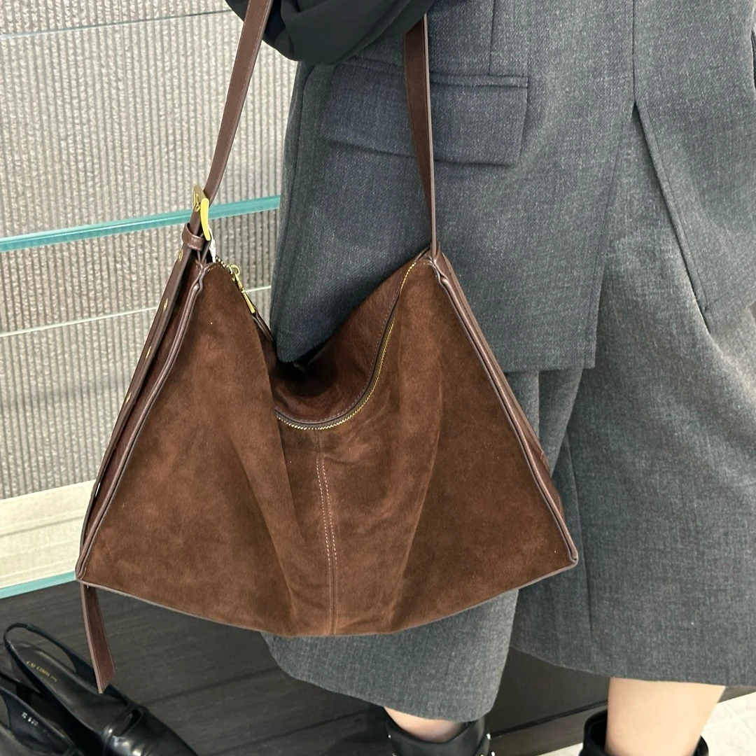 单根磨砂法式美式复古风单肩包日韩轻奢风耐磨斜挎款