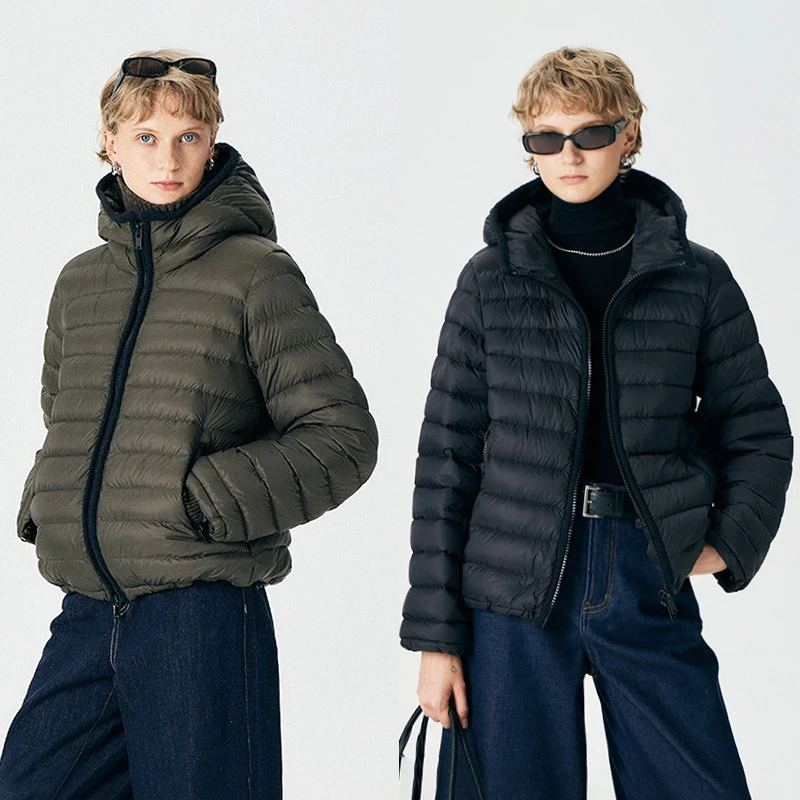 棘光THORNSAURA 连帽短款排骨冬新款加绒加厚外套-T2512YX201