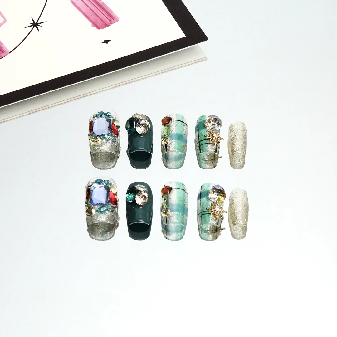 MOONSHERO/梦栖泺“翡冷翠鎏光”手工私人高级定制穿戴甲