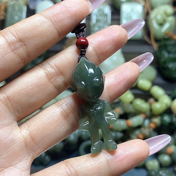 和田玉未镶嵌挂件