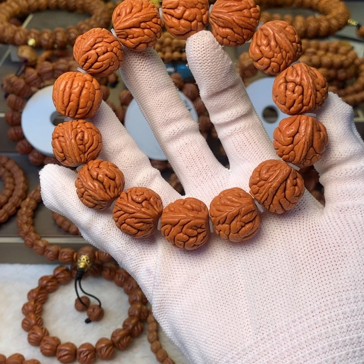 桃核手串秦岭龙纹