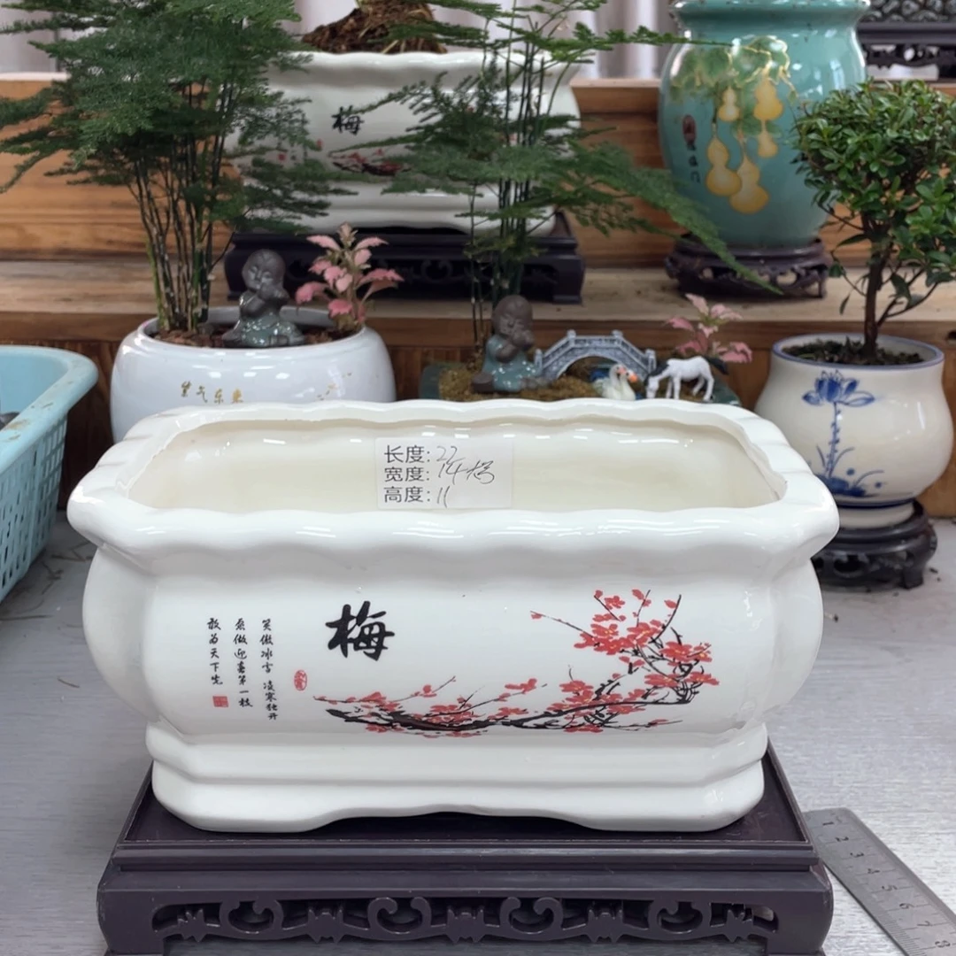 陶瓷花盆陶瓷玉盆紫砂艺术花盆