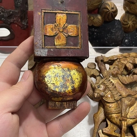 香榧木小*贝1个孤品木雕10