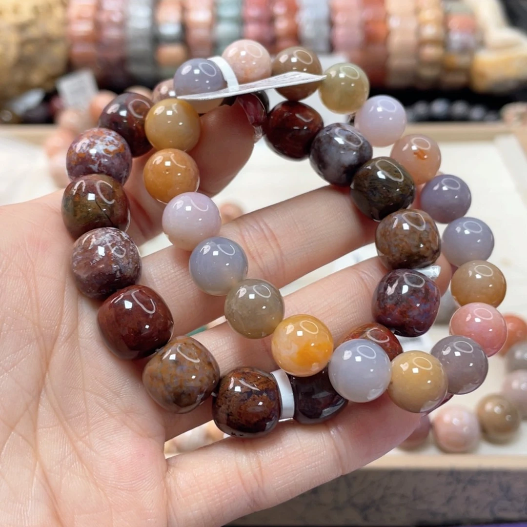 硅化珊瑚（珊瑚玉）手链未镶嵌遂*763