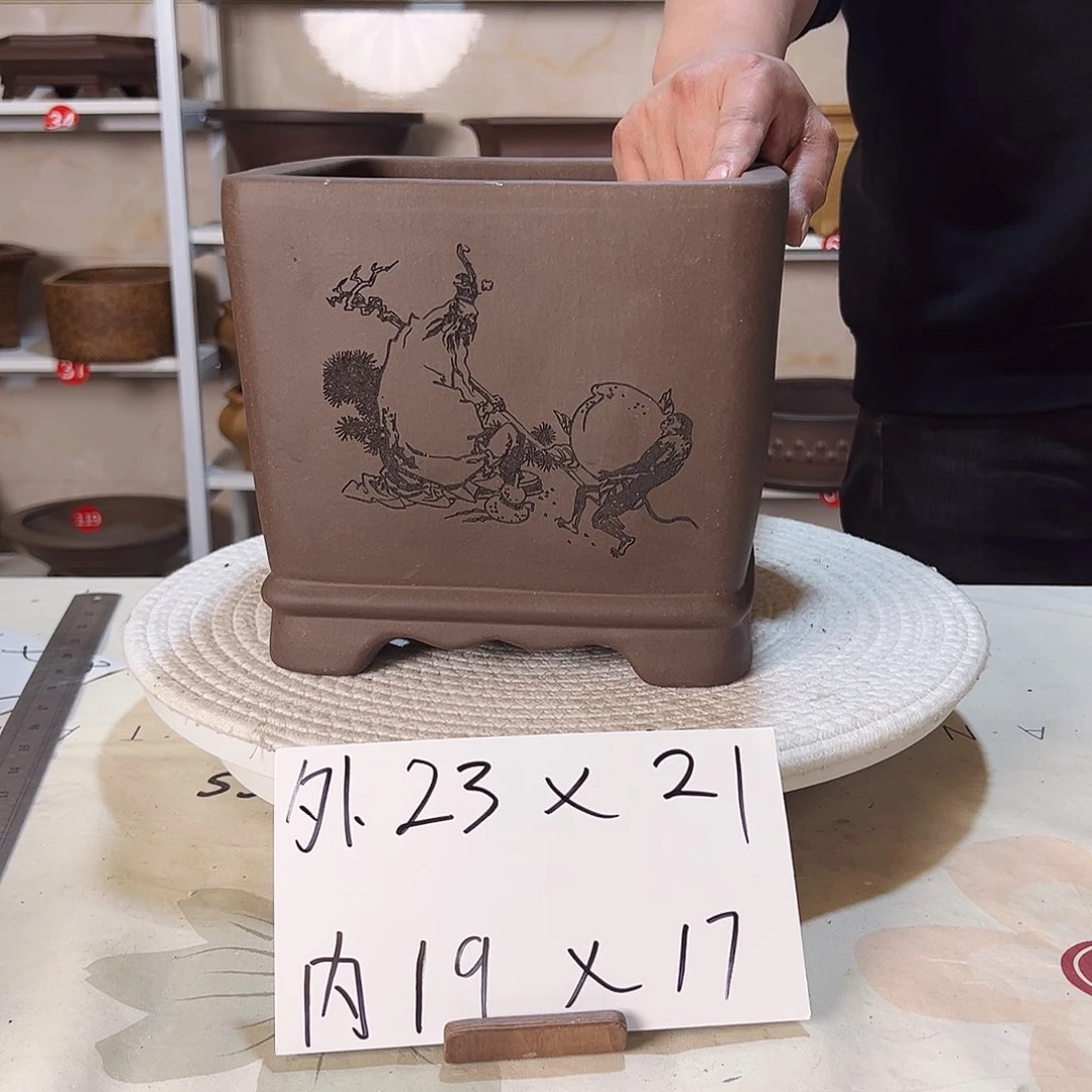 紫砂花盆紫砂花盆