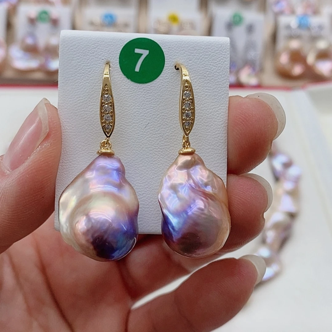 【闪购商品】淡水珍珠耳饰银S925镶嵌