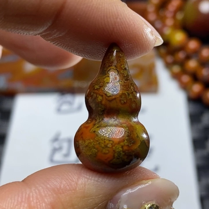 玛瑙/玉髓颈饰足银镀金镶嵌