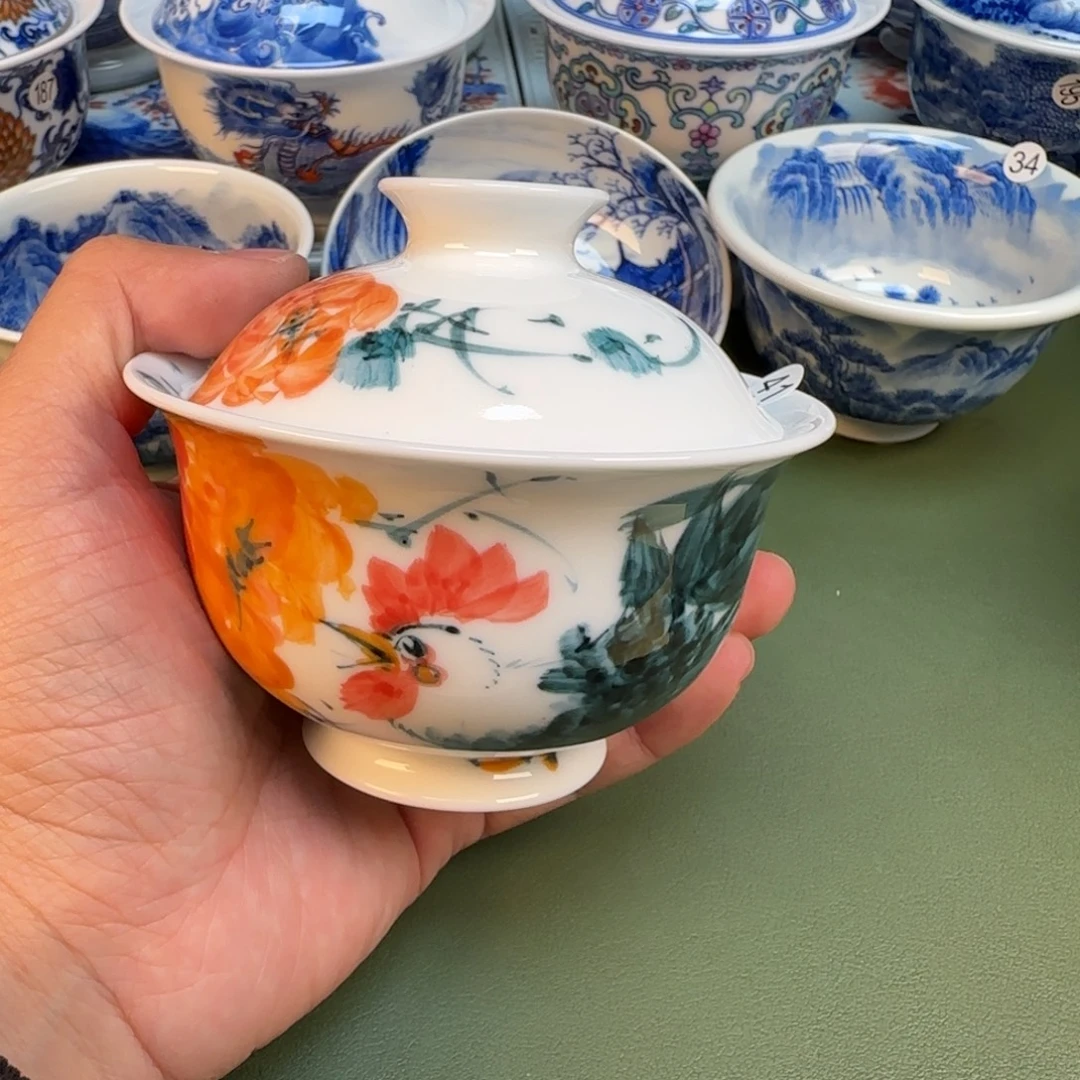 纯手工纯手绘茶具石头41