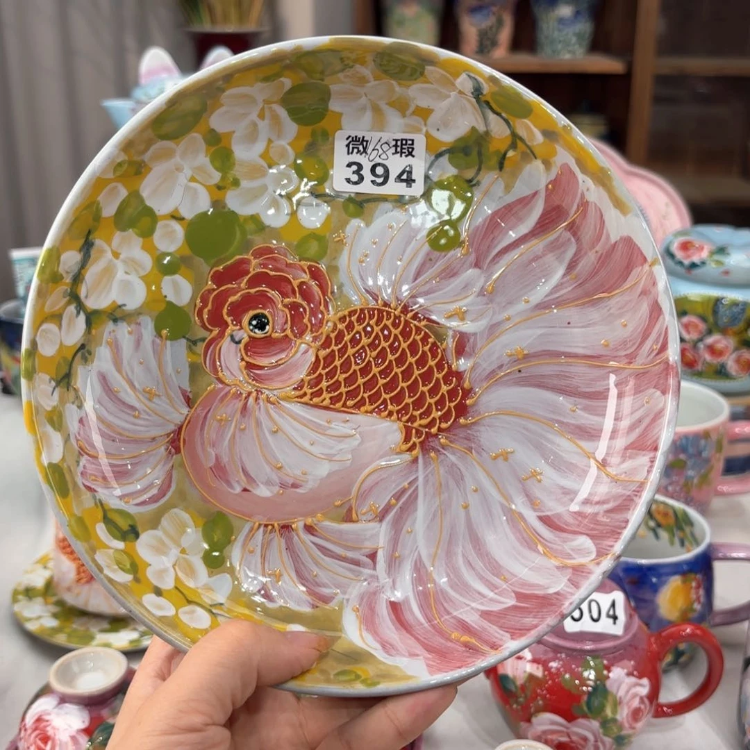 景德镇手绘高温釉下彩陶瓷茶具