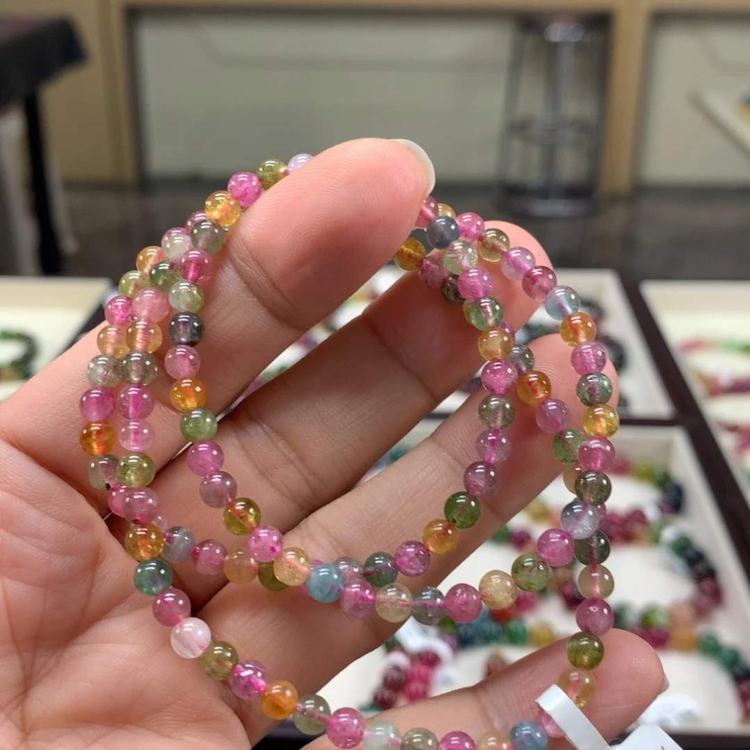 碧玺手链未镶嵌4.5左右