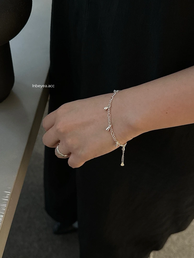 925银手链 水滴手链17+3cm 4768