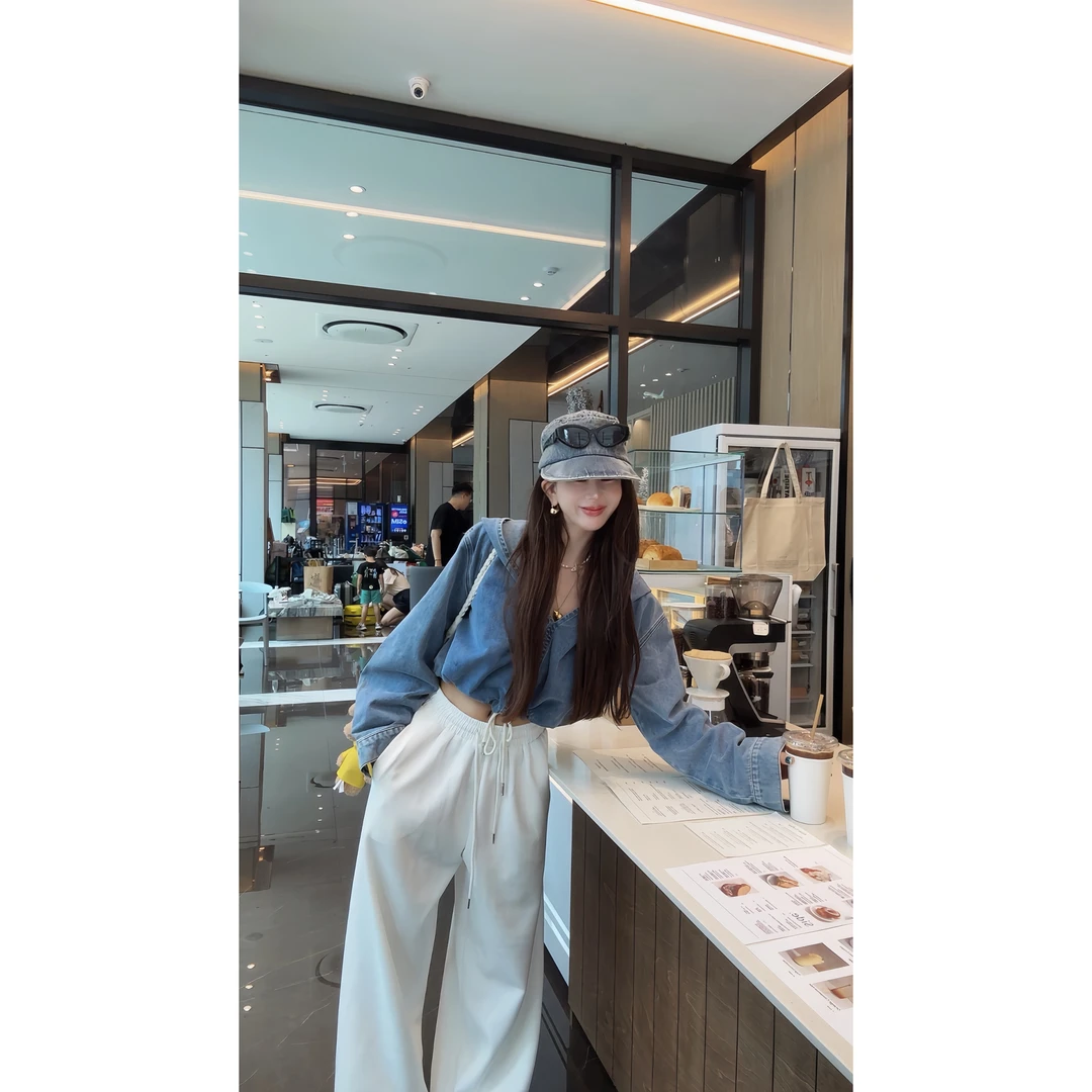 YEER·SHOP【韩杂牛仔～】爷儿秋季韩系百搭新款连帽牛仔外套