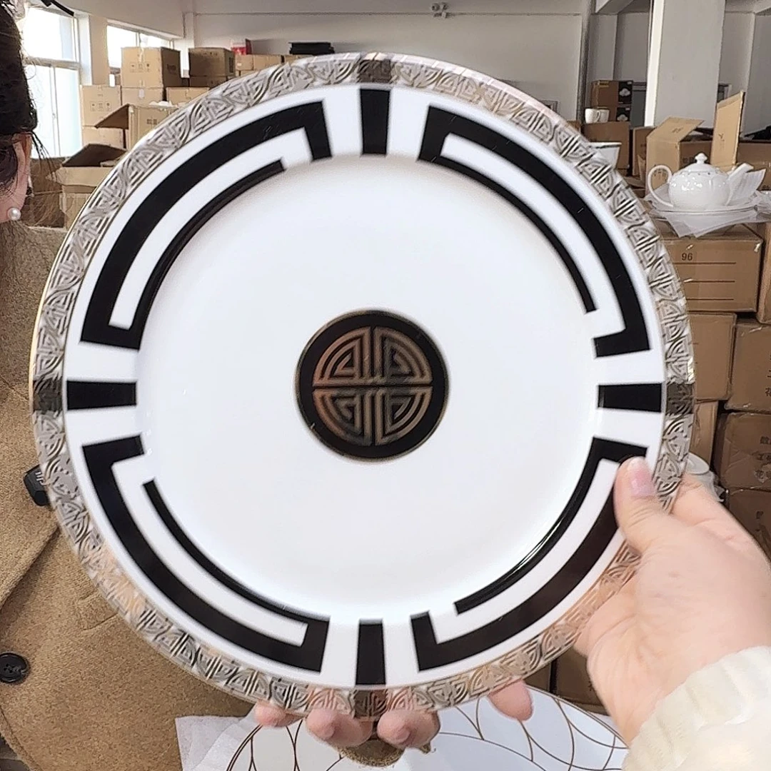 骨瓷高骨10.5英寸平盘27cm一个外贸骨瓷微瑕