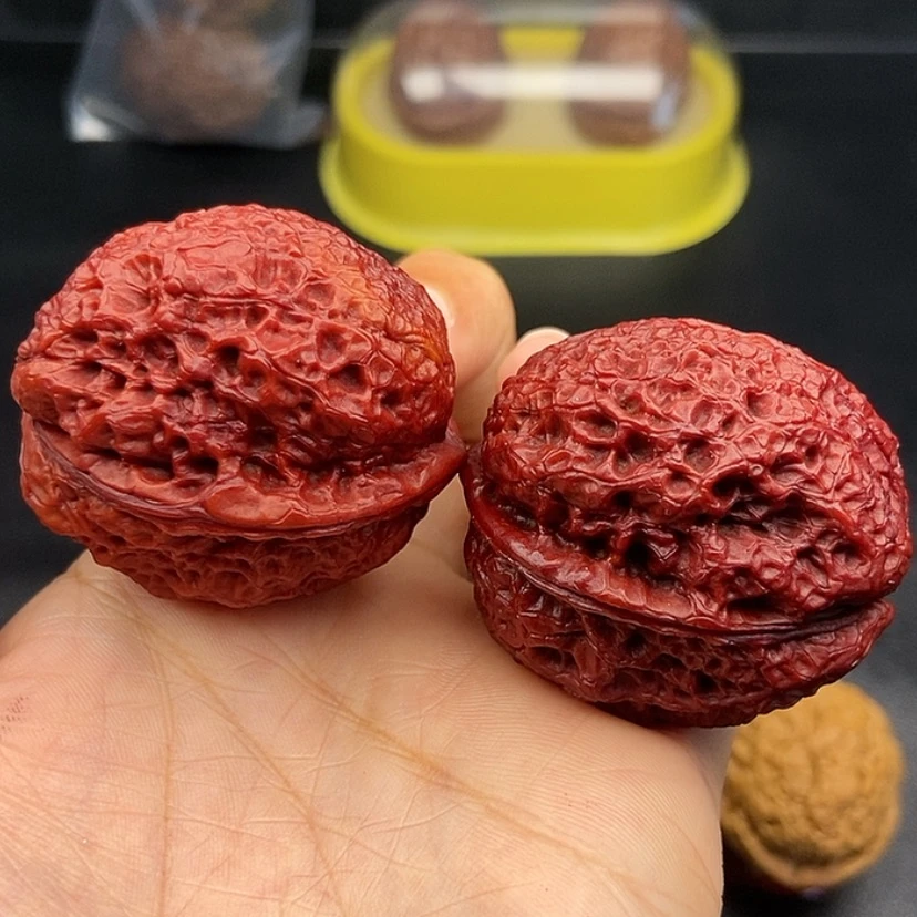 【闪购商品】把件文玩核桃41尺饕餮金蟾56克