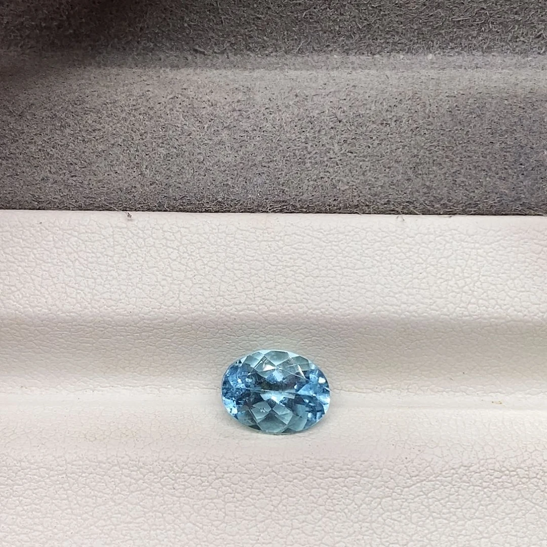 海蓝宝石裸石1.73克拉天然圣玛利亚海蓝宝