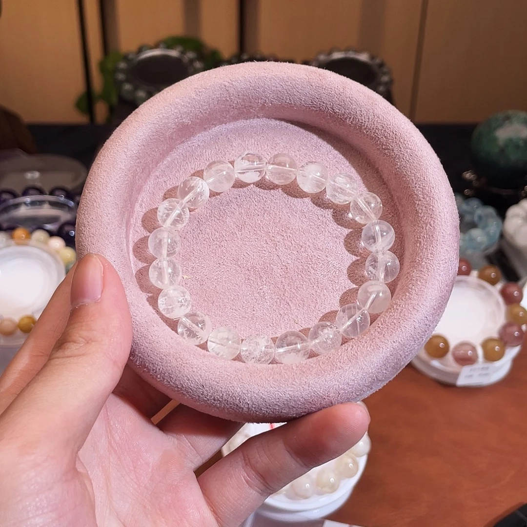 未镶嵌手链水晶白雪花幽灵9.5咪