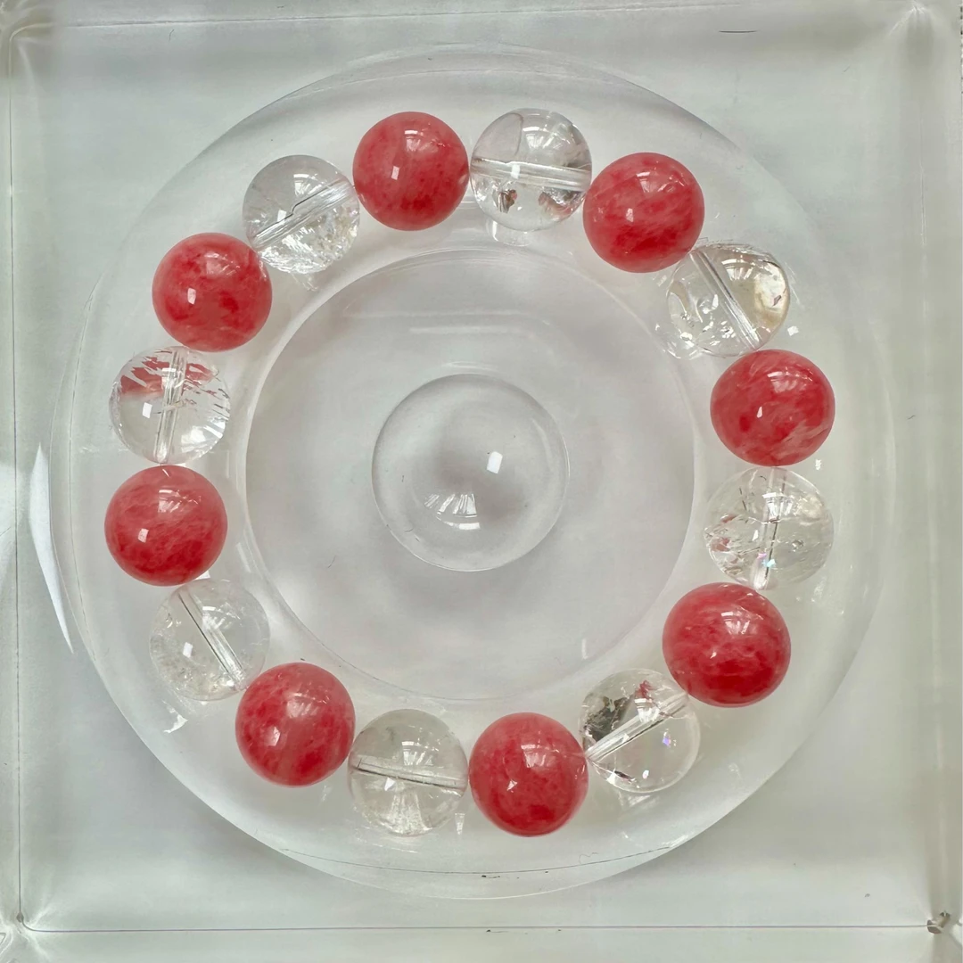 【Denini】天然水晶手串白阿塞蔷薇辉石DIY独家款·初恋