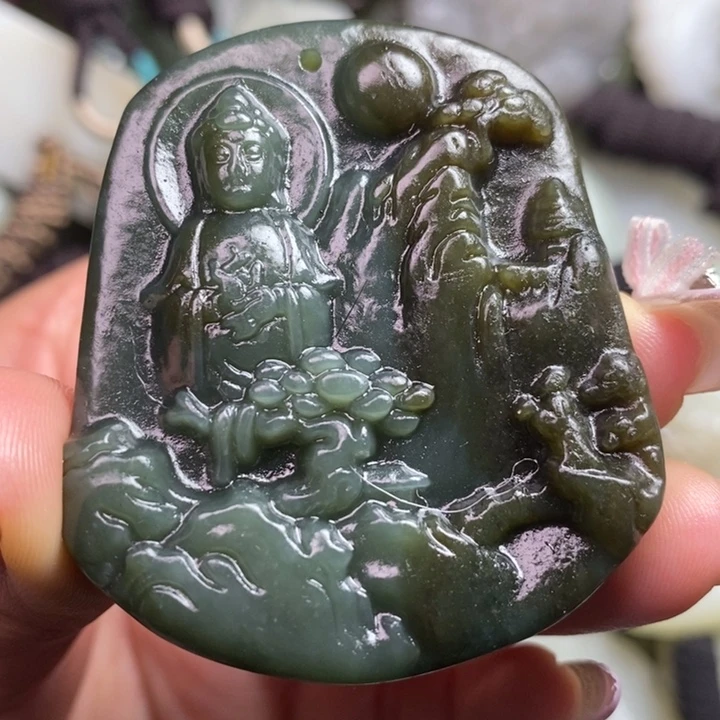 和田玉未镶嵌颈饰