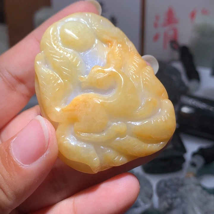 翡翠未镶嵌颈饰保真天然A货翡翠