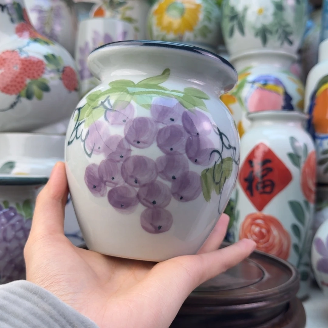 景德镇纯手绘陶瓷花瓶