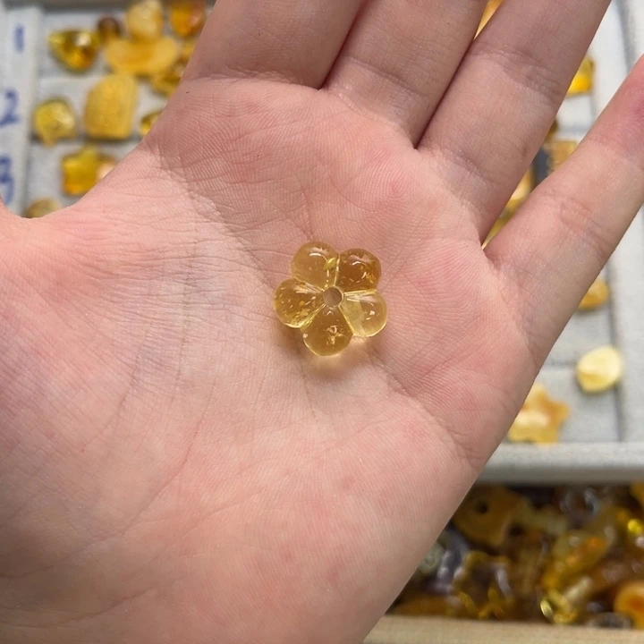 未镶嵌琥珀裸石胖***胖天然蜜蜡配件