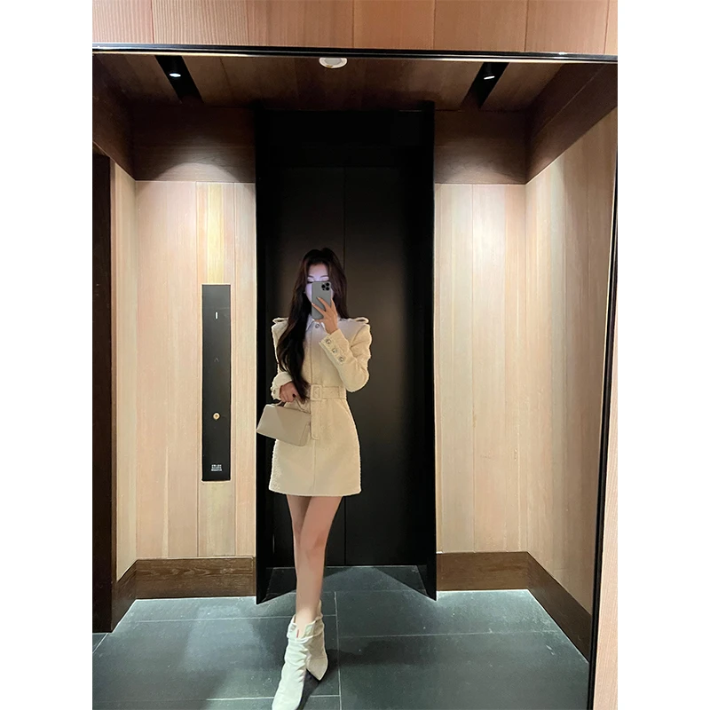 CUI CUI 崔崔【左岸午后】设计款连衣裙秋季法式气质显瘦C023226