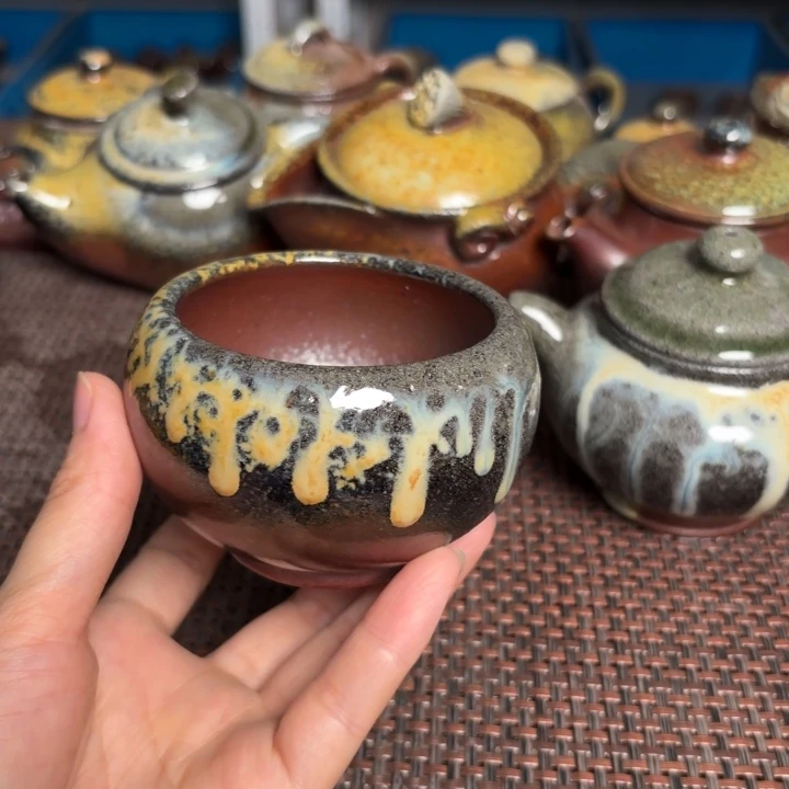 茶杯紫砂支钉禅意150