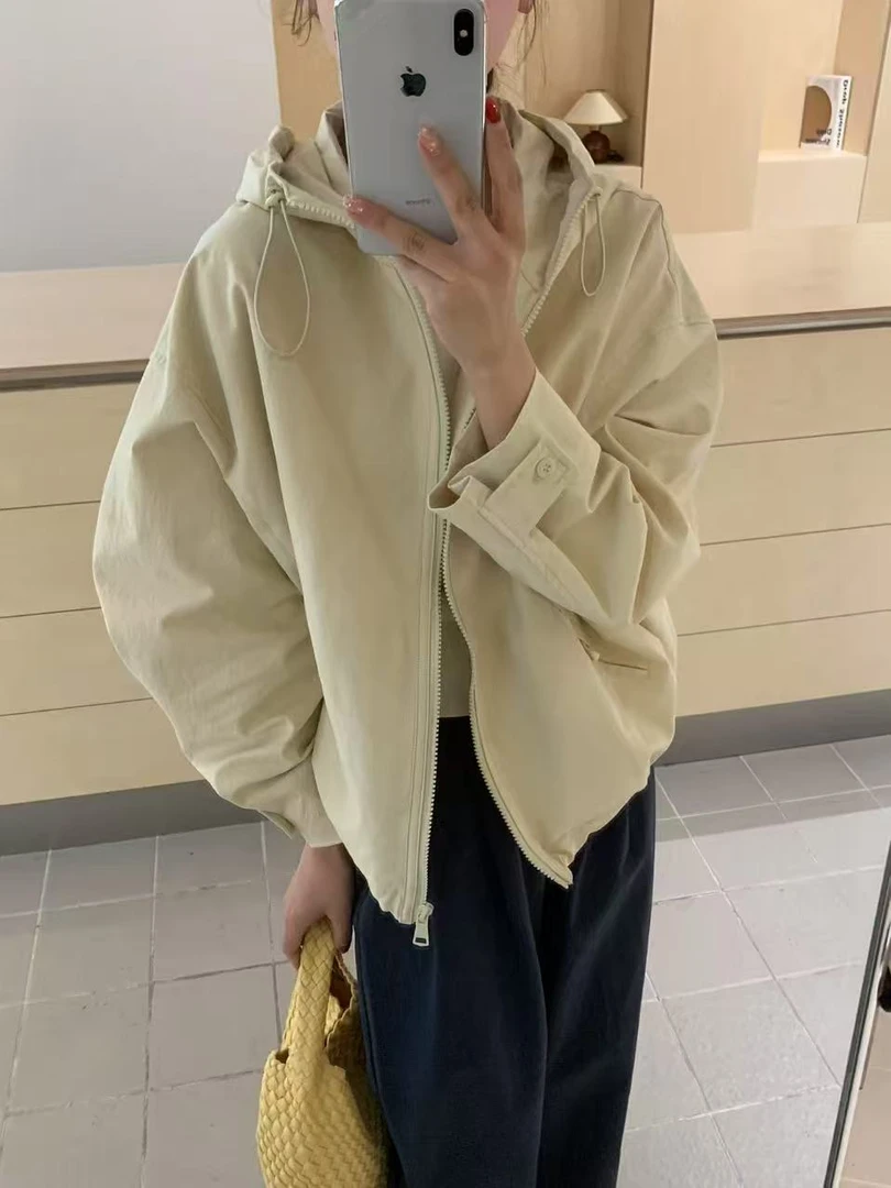春款上新连帽拉链款减龄外套百搭休闲