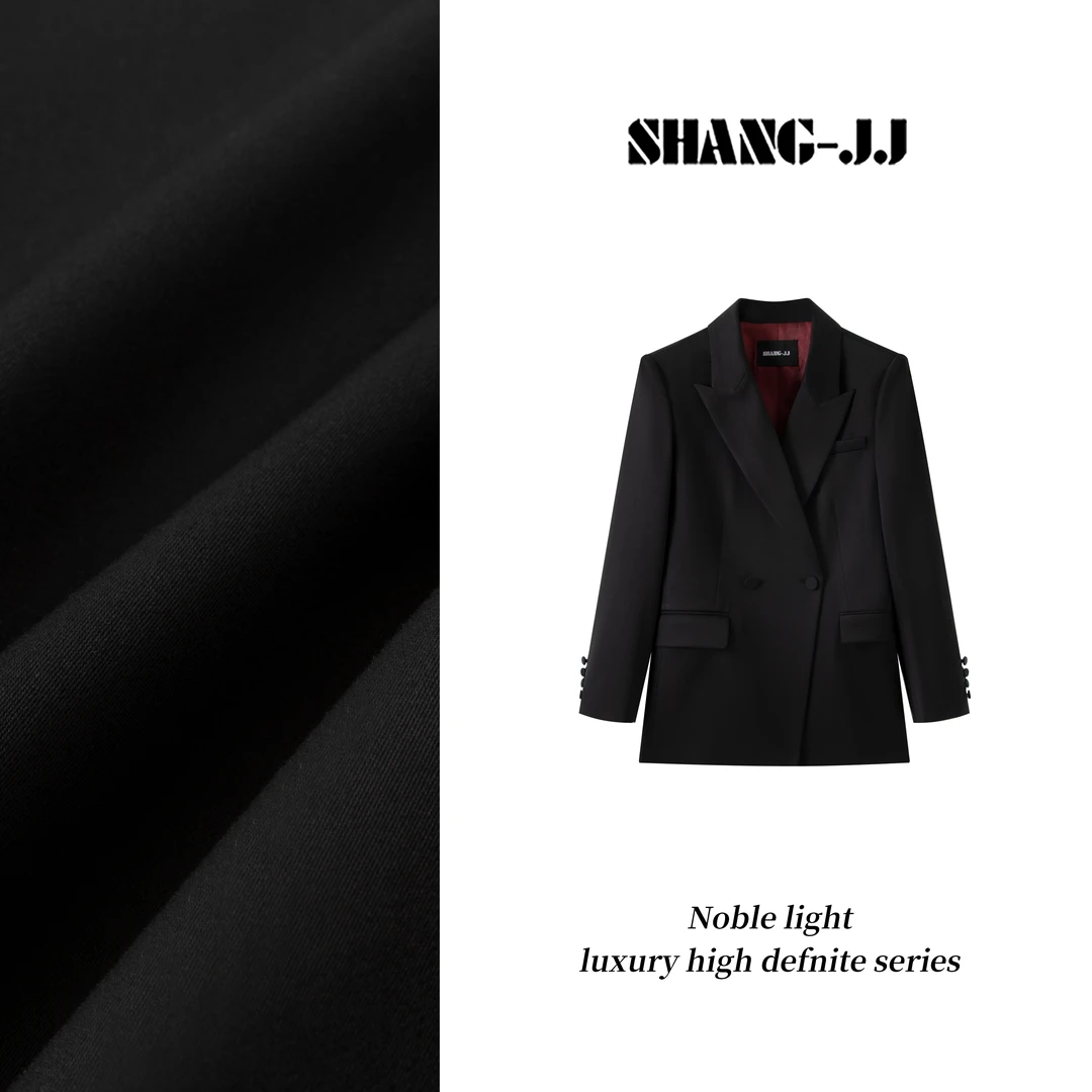 SHANG-JJ【气质女王】25ss新品羊毛挺括气质西装外套q133519p