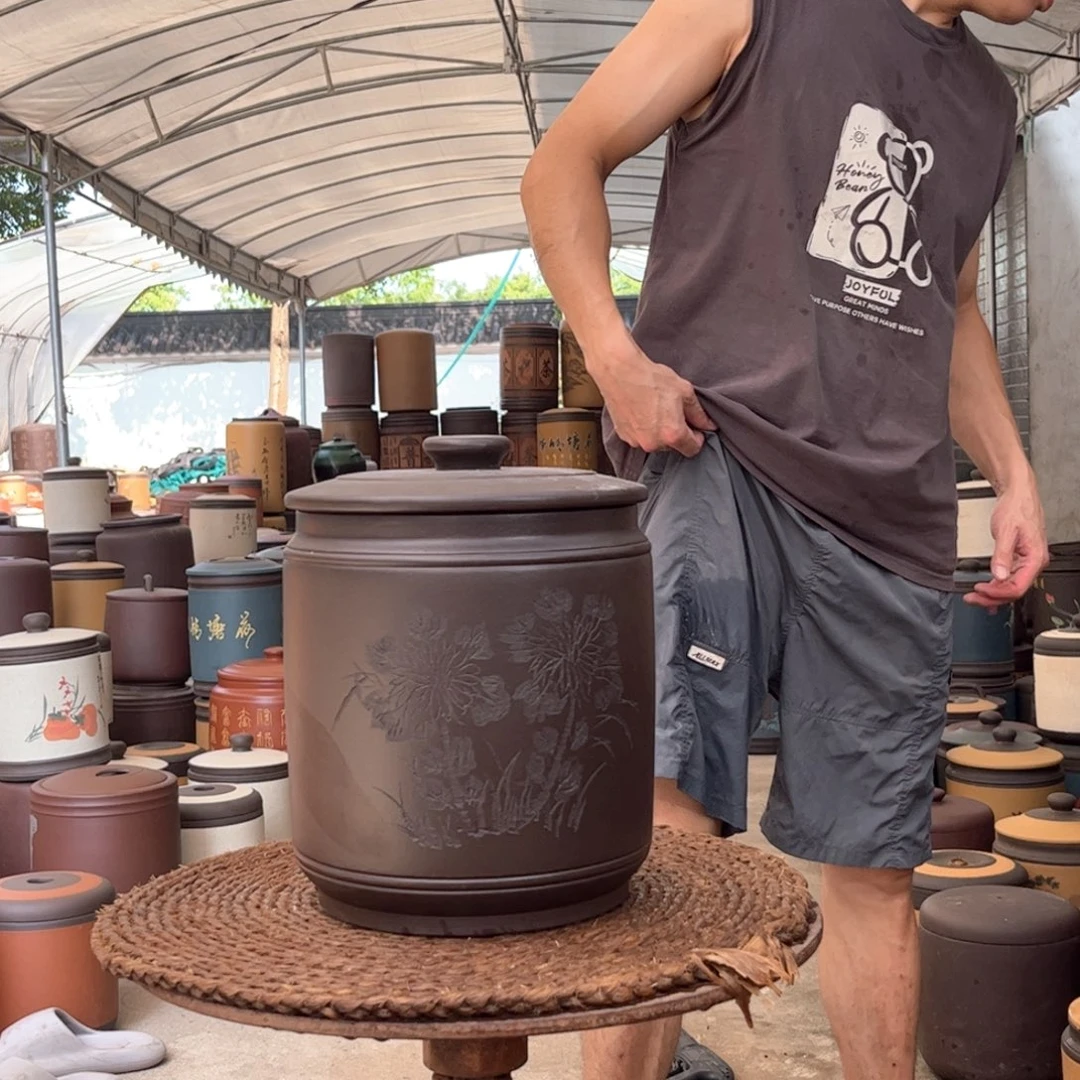 紫砂茶叶罐10 饼茶叶罐