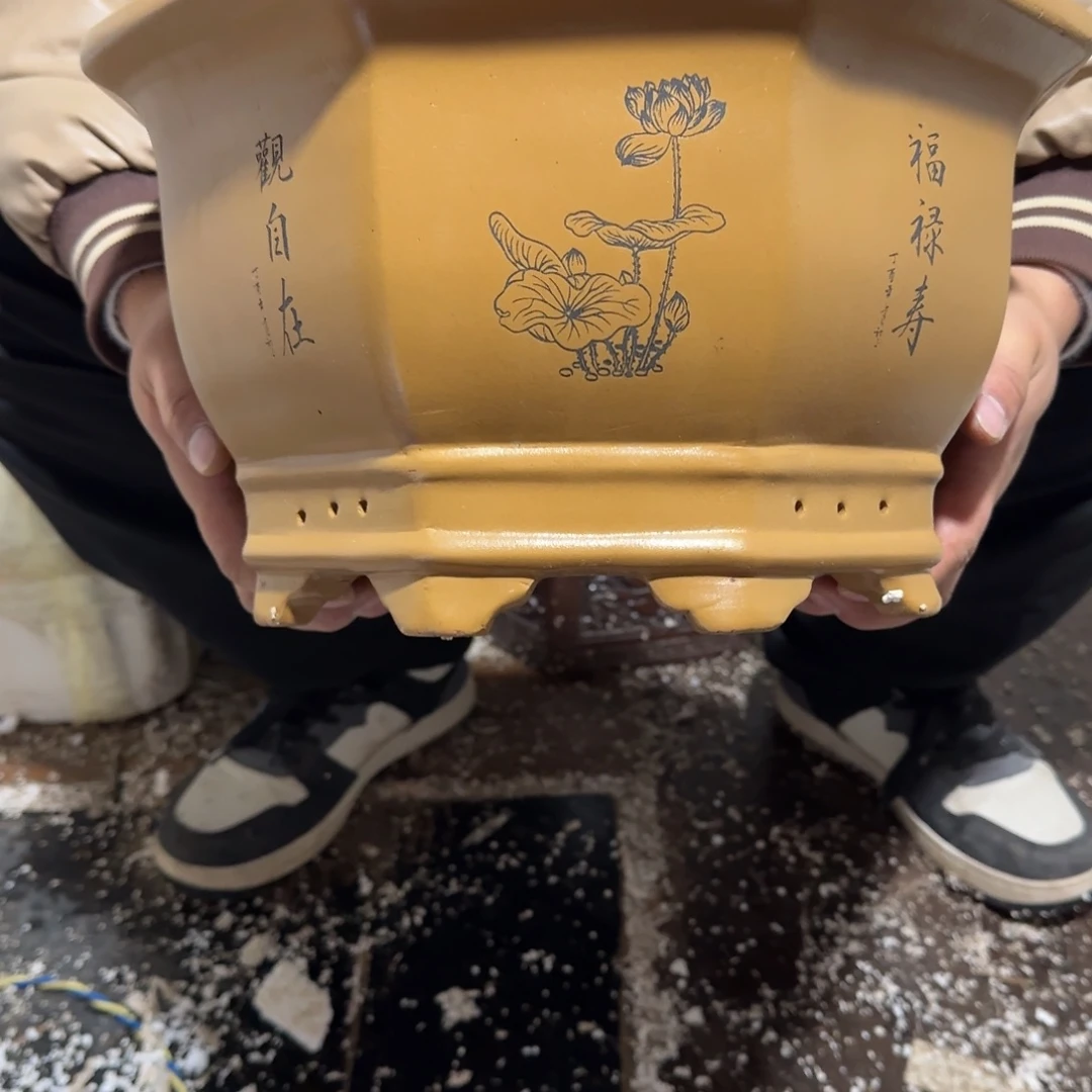 紫砂花盆口径27.17口径