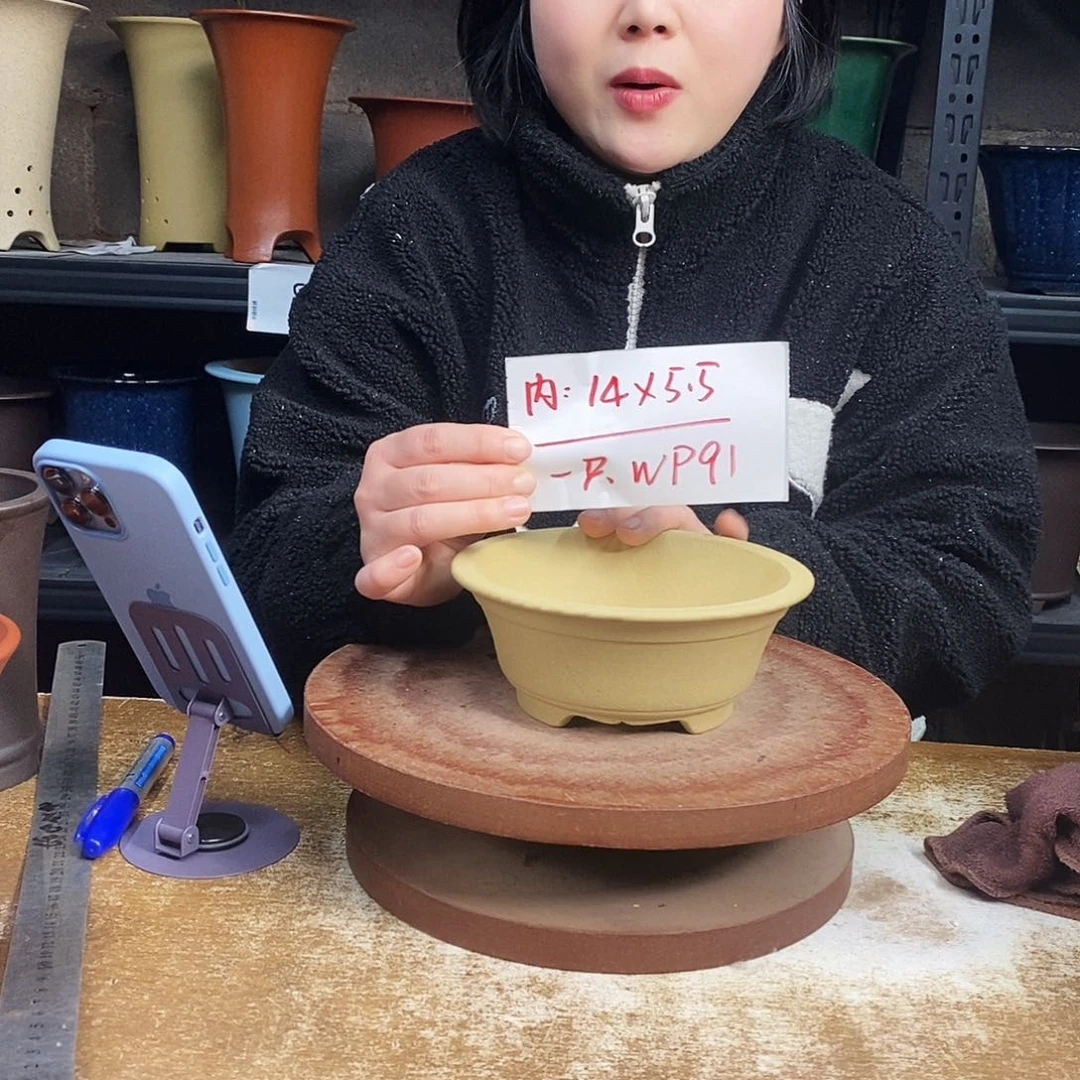 紫砂紫砂花盆一只WP91