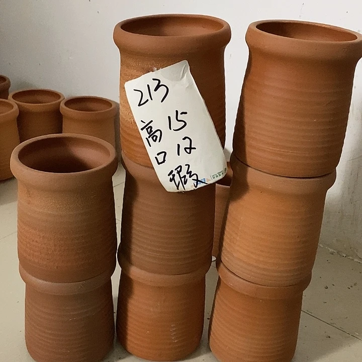 粗陶红陶绿植花盆213