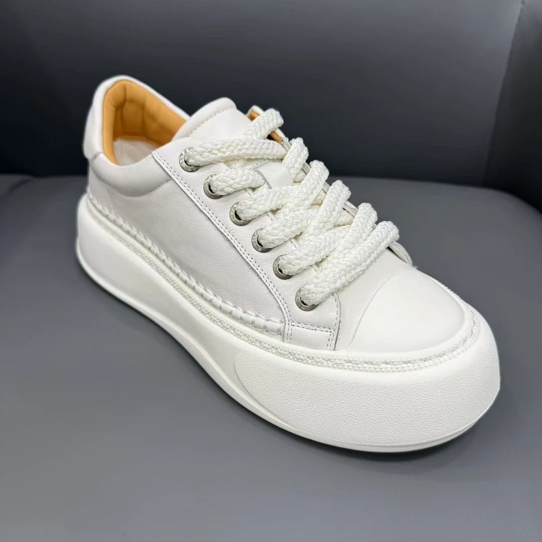 休闲板鞋单鞋中跟休闲鞋平跟板鞋春秋低帮透气