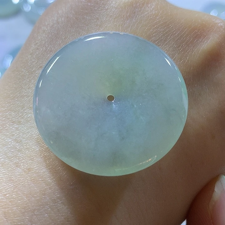 吊坠(不含链)未镶嵌翡翠平安扣