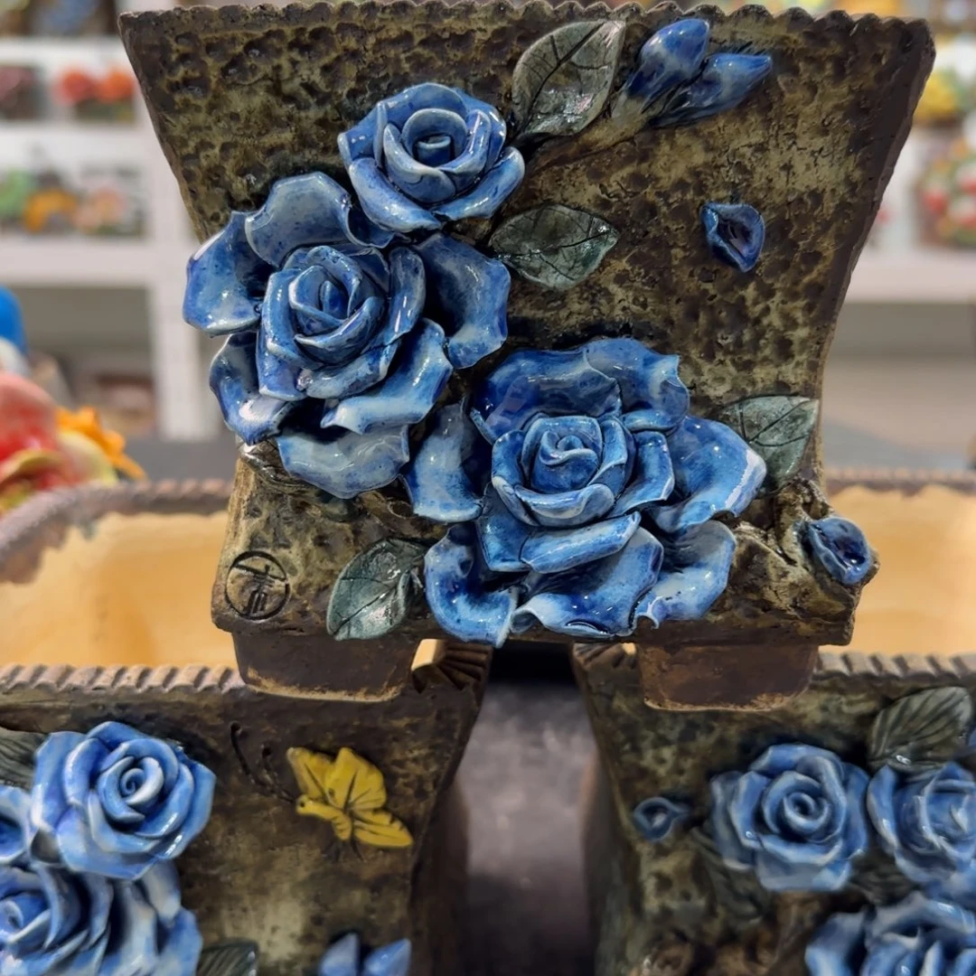 枫***叔本默花器麦饭石花盆