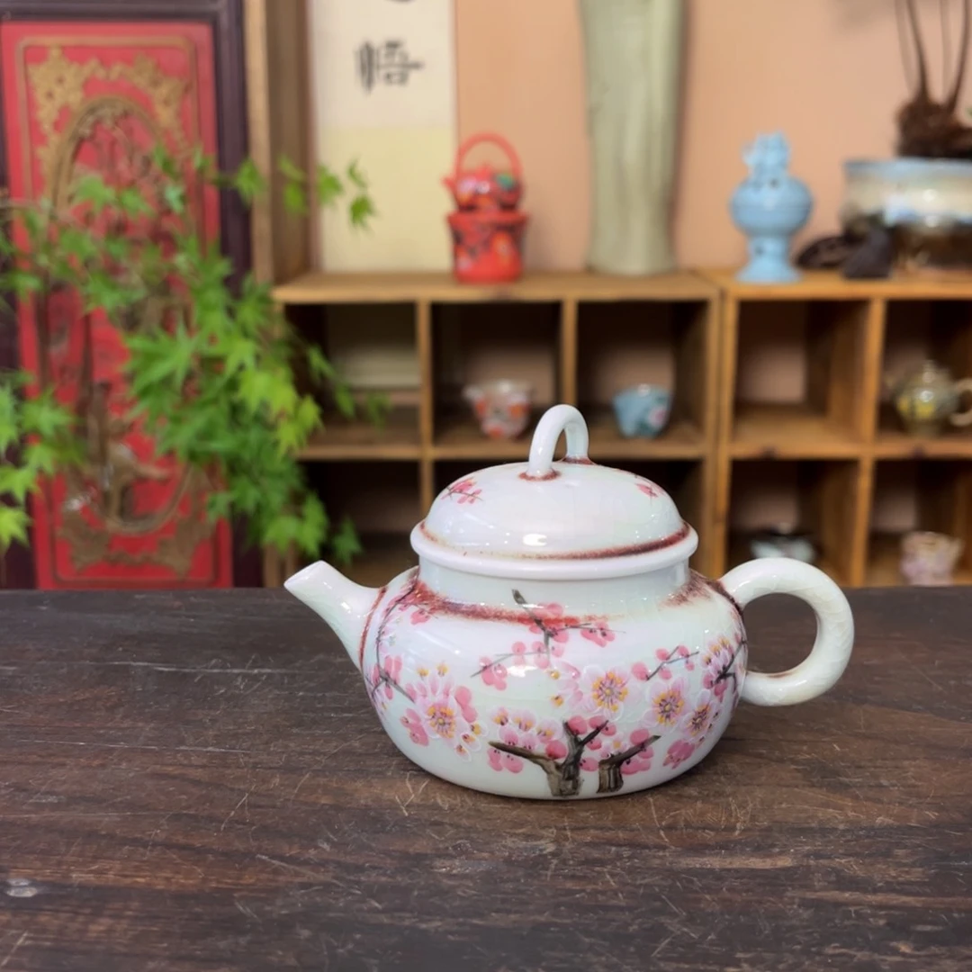 杯柴烧手工手绘陶瓷