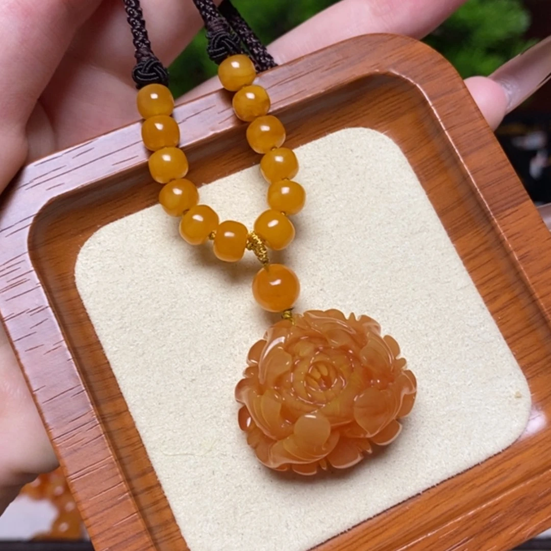 【闪购商品】蜜蜡颈饰未镶嵌项链