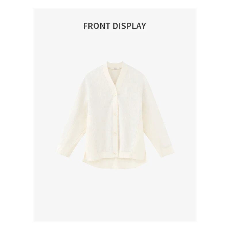 Mini’S 2025春新品「随性」高密聚酰胺拼接 雅致开衫外套MWT5912